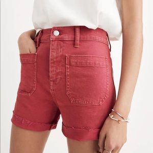 Madewell Maroon Shorts